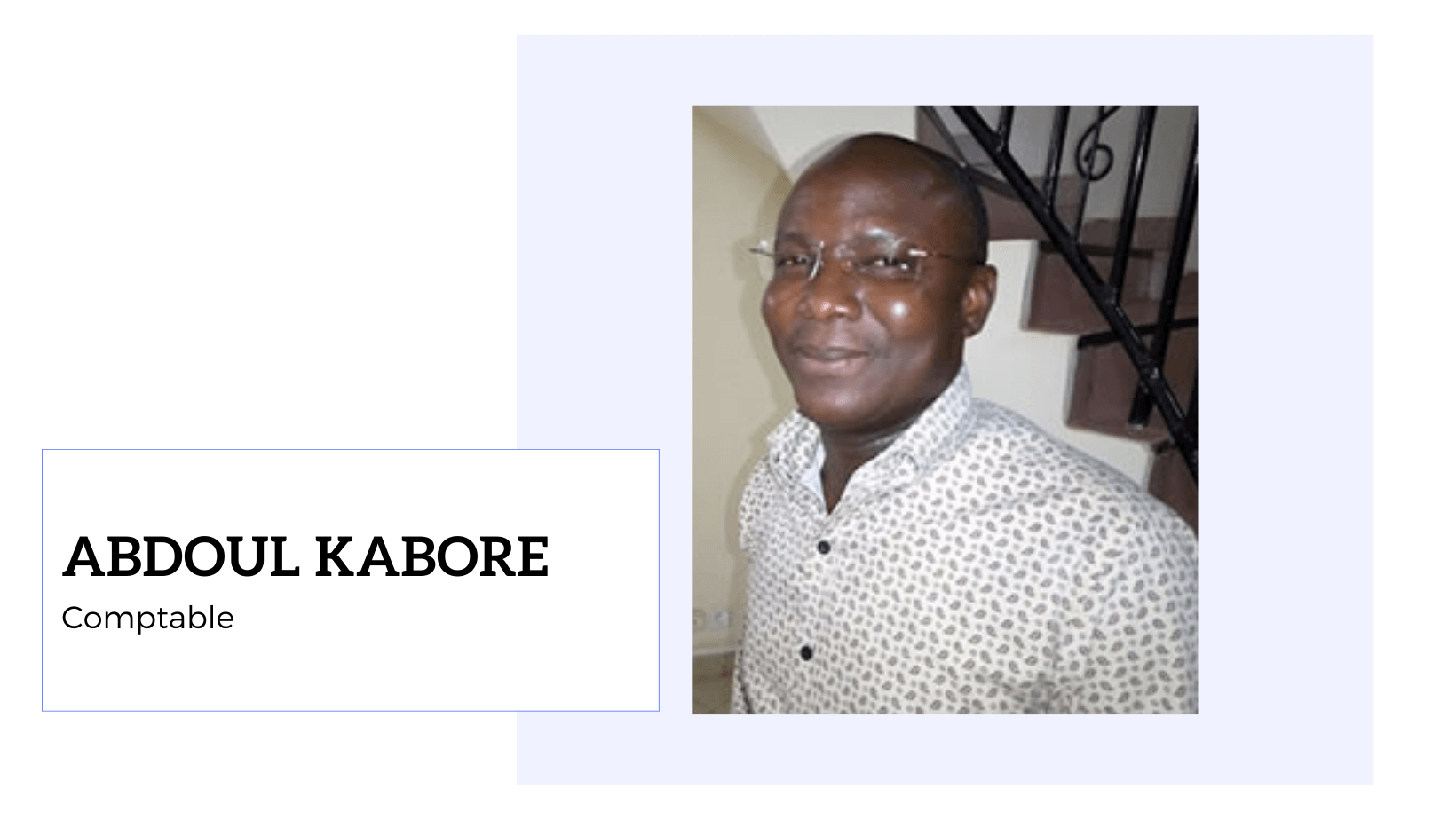 Abdoul KABORE<br />
Comptable